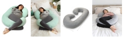 PharMeDoc Pregnancy Pillow with Jersey Cover, C Shaped Full Body Pillow